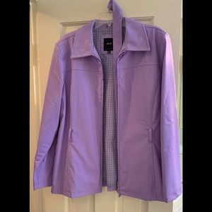 Rain jacket purple